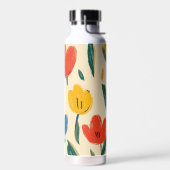 Krijtjes en Vlinder Bloemen Waterfles (Links)