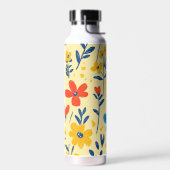 Krijtjes en Vlinder Bloemen Waterfles (Links)