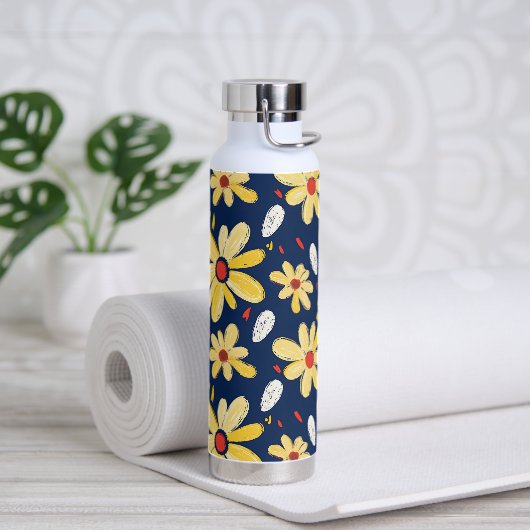 Krijtjes en Vlinder Bloemen Waterfles (Yoga)