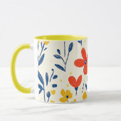 Krijtjes en vlinderbloemen mok (Links)