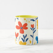 Krijtjes en vlinderbloemen mok (Midden)