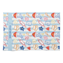Krijtjes Keuken Doodle Retro Kookpatroon