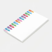 Krijtjes post-it® notes (Schuin)