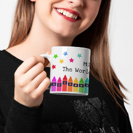 Krijtjes & sterren Beste leraar van de wereld waar Koffiemok