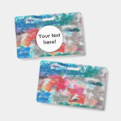 Krijtjes textuur badge (Voor- en achterkant)