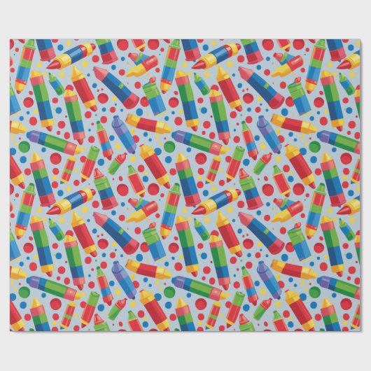 krijtjespatroon cadeaupapier (Vlak)