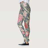 Krijtpatroon (van William Morris) Kunst Leggings (Links)