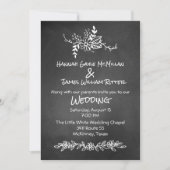 Krijtplank Look Huwelijksuitnodiging Kaart (Voorkant)