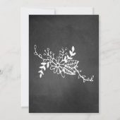 Krijtplank Look Huwelijksuitnodiging Kaart (Achterkant)