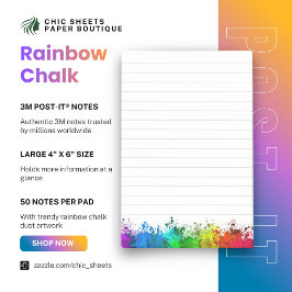 Krijtstof Regenboog 3M Post-it® Notities Notes