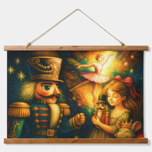 Krijttekening Schattigee Notenkraker Ballet Kerst Hangend Wandkleed