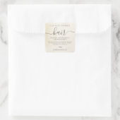  krijtverf haarbehandeling handgemaakt masker vierkante sticker (Tas)