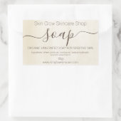  krijtverf Handgemaakte biologische zeep Rechthoekige Sticker (Tas)