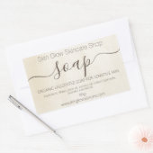  krijtverf Handgemaakte biologische zeep Rechthoekige Sticker (Envelop)