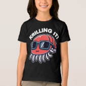 Krilling het grappige woordspeling van krill Tri-Blend shirt (Voorkant)
