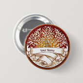Krim genealogie stamboom knop ronde button 5,7 cm (Voorkant /achterkant)