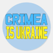 Krim is Oekraïne Ronde Sticker (Voorkant)