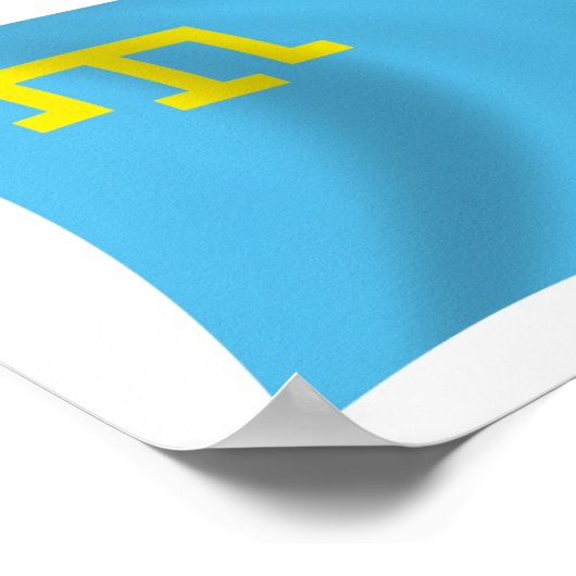 Krim Poster Tatars Flag Print (Hoek)