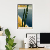 Krim Sovjettijdperk Reisposter - Ingelijst Niet-i Poster (Thuiskantoor)