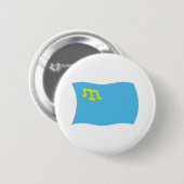Krim-Tataarse Vlag Knop Ronde Button 5,7 Cm (Voorkant /achterkant)