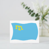 Krim-Tataarse Vlag Postkaart (Staand voorkant)