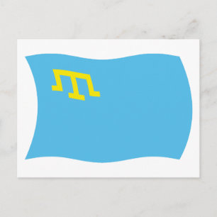Krim-Tataarse Vlag Postkaart