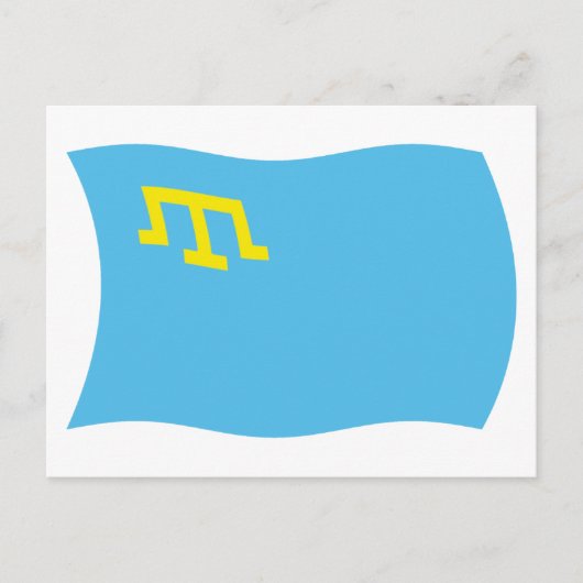 Krim-Tataarse Vlag Postkaart (Voorkant)