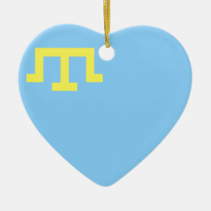 Krim Tatar Flag Keramisch Ornament
