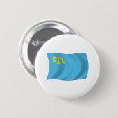 Krim Tatars Flag Button (Voorkant /achterkant)