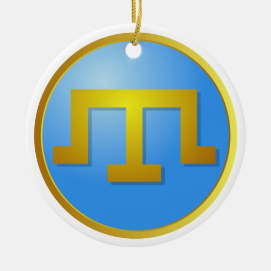 Krim Tatars' Tamga Keramisch Ornament (Voorkant)