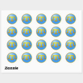 Krim Tatars' Tamga Ronde Sticker (Vel)