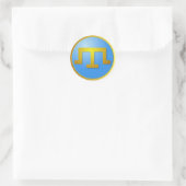 Krim Tatars' Tamga Ronde Sticker (Tas)
