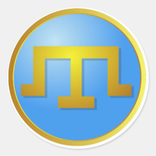 Krim Tatars' Tamga Ronde Sticker
