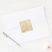 Krim Vierkante Sticker (Envelop)