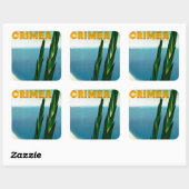 Krim Vierkante Sticker (Vel)