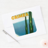 Krim Vierkante Sticker (Envelop)