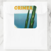 Krim Vierkante Sticker (Tas)