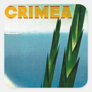 Krim Vierkante Sticker