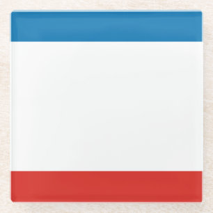 Krim vlag glazen onderzetter