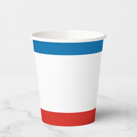 Krim vlag papieren bekers (Links)