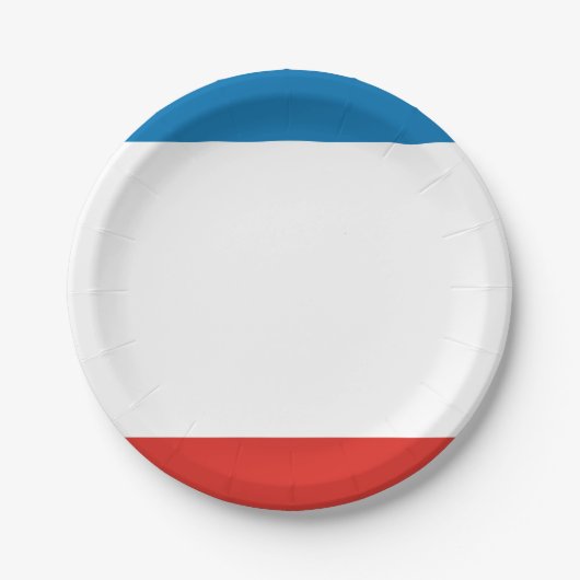 Krim vlag papieren bordje (Voorkant)