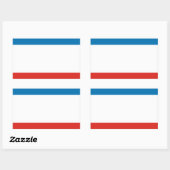 Krim vlag rechthoekige sticker (Vel)
