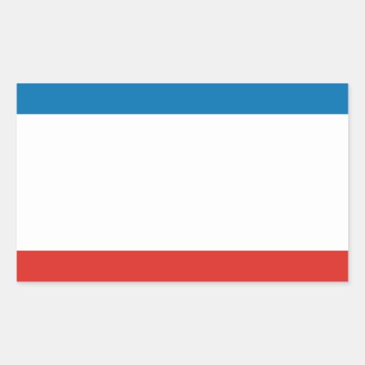 Krim vlag rechthoekige sticker (Voorkant)