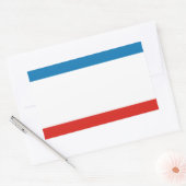 Krim vlag rechthoekige sticker (Envelop)