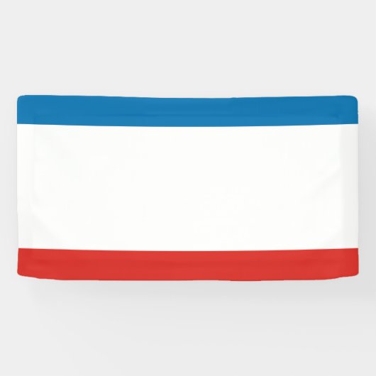 Krim vlag spandoek (Horizontaal)