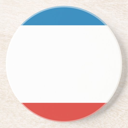 Krim vlag zandsteen onderzetter (Voorkant)