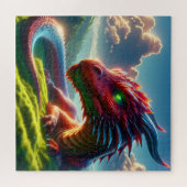 Kriminele Ember Rustende Draak bij Fantasie bij he Legpuzzel (Horizontaal)