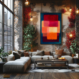Kriminele Lagen – Hemelse Kleurvelden Abstract Poster