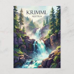 Krimml Watervallen Oostenrijk Briefkaart