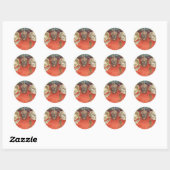 Krimpende Hoofden Voodoo Tentoonstelling Ronde Sticker (Vel)